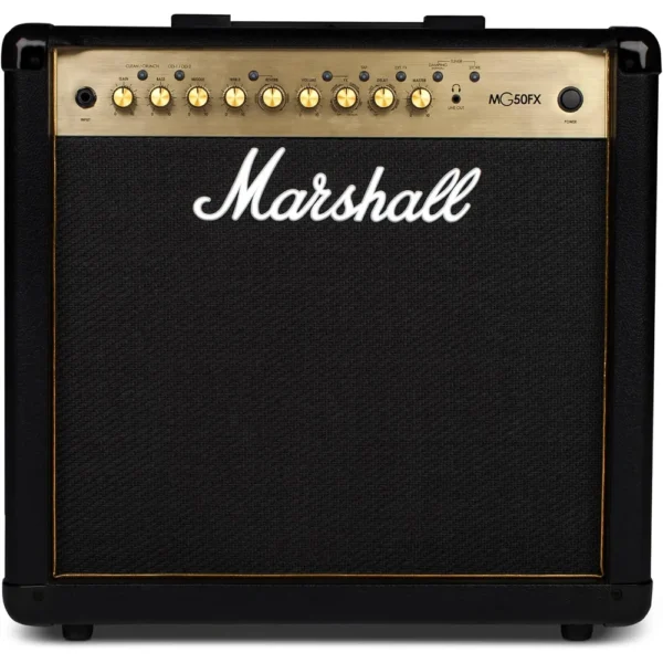 AMPLIFICADOR COMBO PARA GUITARRA ELÉCTRICA CON PEDAL MG50GFX MARSHALL | NEGRO