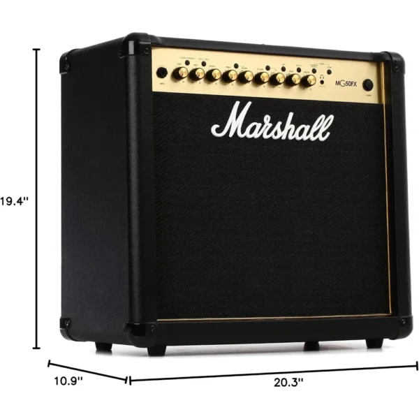 AMPLIFICADOR COMBO PARA GUITARRA ELÉCTRICA CON PEDAL MG50GFX MARSHALL | NEGRO