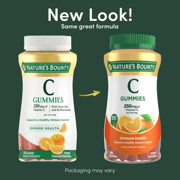 VITAMINA C NATURE'S BOUNTY 250 MG 80 GOMITAS