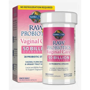 PROBIÓTICO GARDEN OF LIFE RAW VAGINAL CARE SHELF STABLE 50 BILLONES 38 CEPAS 30 CÁPSULAS