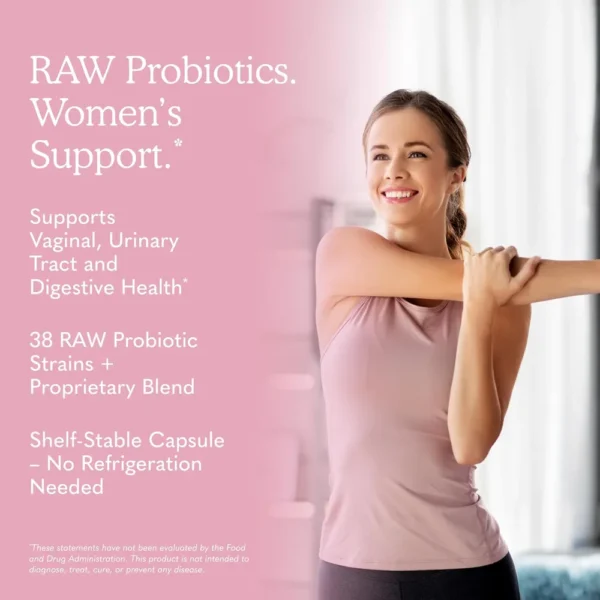 PROBIÓTICO GARDEN OF LIFE RAW VAGINAL CARE SHELF STABLE 50 BILLONES 38 CEPAS 30 CÁPSULAS
