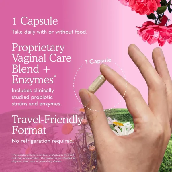 PROBIÓTICO GARDEN OF LIFE RAW VAGINAL CARE SHELF STABLE 50 BILLONES 38 CEPAS 30 CÁPSULAS