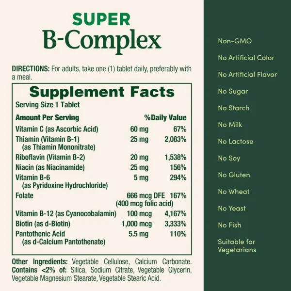 b07h9jynv4_4.webp COMPLEJO B NATURE'S BOUNTY + VITAMINA C + ÁCIDO FÓLICO 150 TABLETAS | PACK 2