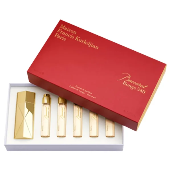 SET DE PERFUME BACCARAT ROUGE 540 MAISON FRANCIS KURKDJIAN EXTRAIT DE PARFUM 6 PZS