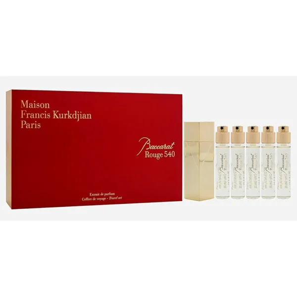 SET DE PERFUME BACCARAT ROUGE 540 MAISON FRANCIS KURKDJIAN EXTRAIT DE PARFUM 6 PZS