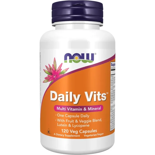 DAILY VITS NOW FOODS MULTIVITAMÍNICO 120 CÁPSULAS