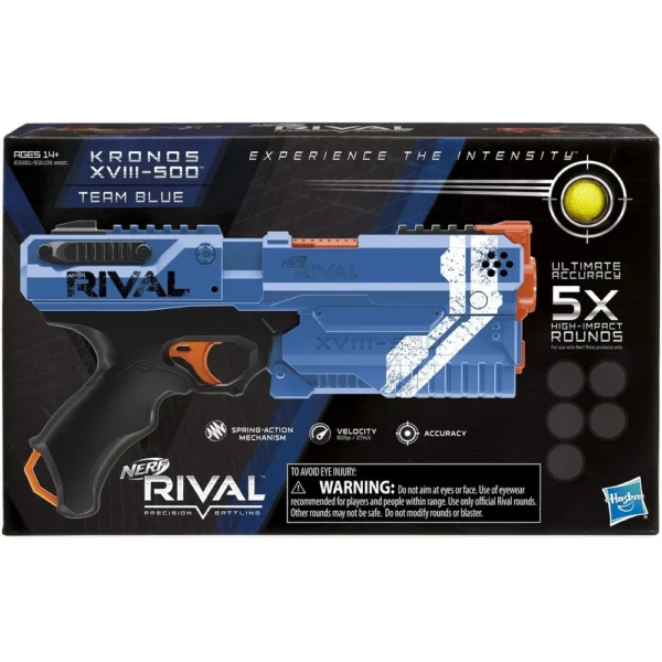 NERF LANZADOR RIVAL KRONOS XVIII-500 AZUL