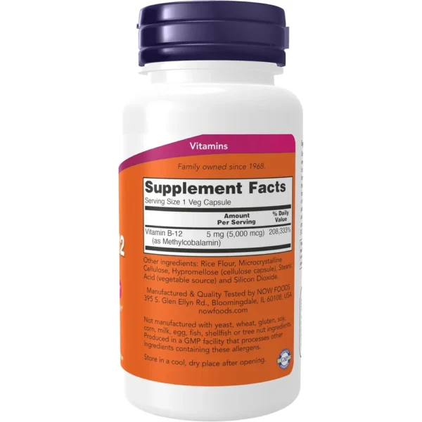 METIL B12 NOW FOODS 5000 MCG 90 CÁPSULAS