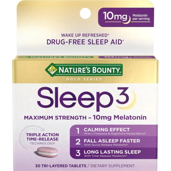 b07pxt5lyq_1.webp MELATONINA NATURE'S BOUNTY 10 MG 30 TABLETAS TRICAPA