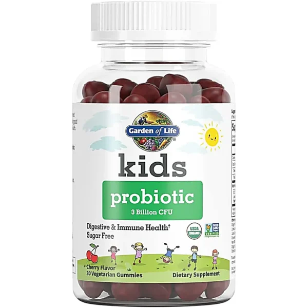 PROBIÓTICO GARDEN OF LIFE KIDS 3 BILLONES CEREZA 30 GOMITAS