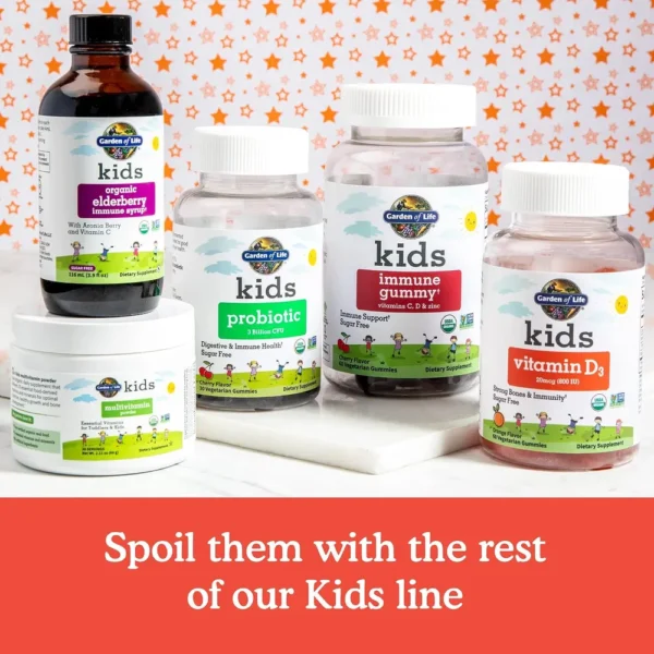 VITAMINA D3 GARDEN OF LIFE KIDS 800 UI NARANJA 60 GOMITAS