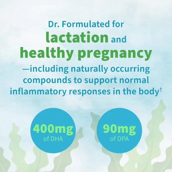 OMEGA 3 DHA VEGANO GARDEN OF LIFE DR. FORMULATED PRENATAL 400 MG + DPA 90 MG 30 CÁPSULAS