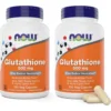 GLUTATIÓN NOW FOODS 500 MG CON CARDO MARIANO + ÁCIDO ALFA LIPOICO 100 CÁPSULAS | PACK 2