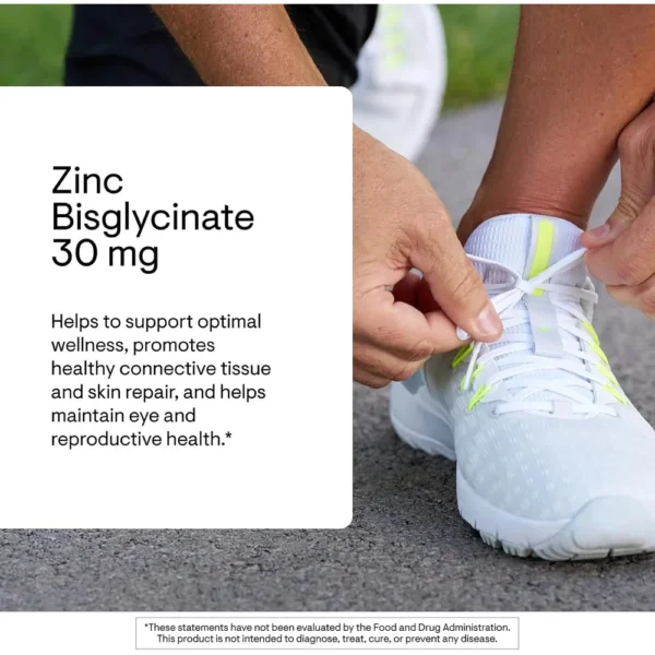ZINC BISGLICINATO THORNE 30 MG 60 CÁPSULAS