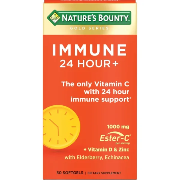 IMMUNE 24 HOUR+ NATURE'S BOUNTY 50 CÁPSULAS BLANDAS