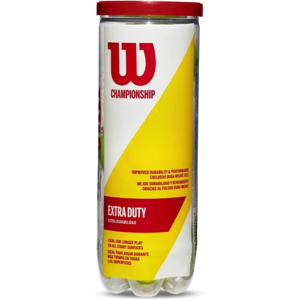 24 PACK PELOTA DE TENNIS WILSON CHAMPIONSHIP 3 UND C/U