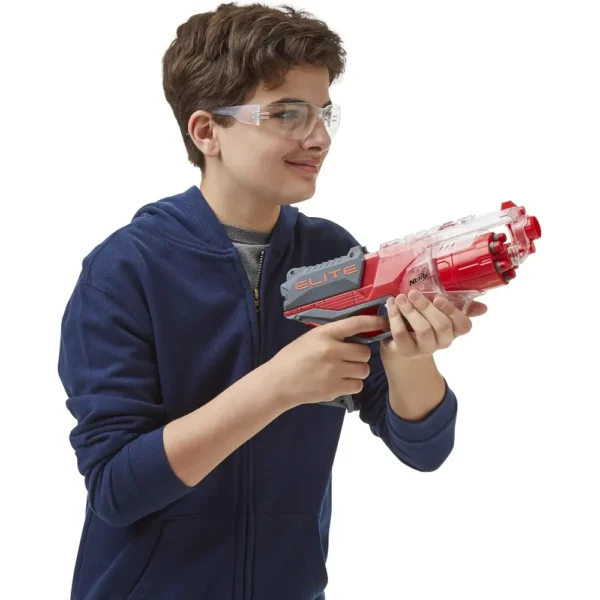 NERF LANZADOR ELITE DISRUPTOR ROJO TRANSLÚCIDO