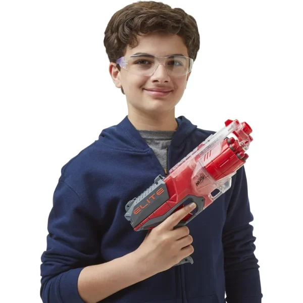 NERF LANZADOR ELITE DISRUPTOR ROJO TRANSLÚCIDO