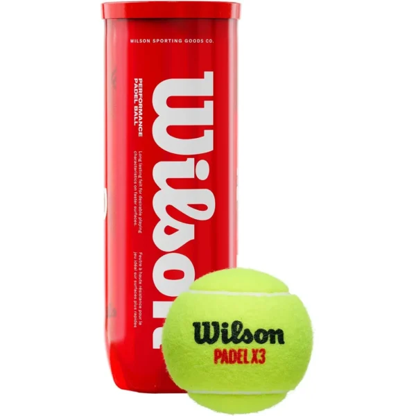 PELOTA DE PÁDEL WILSON 3 UND AMARILLA
