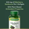 SAÚCO SAMBUCUS NATURE'S BOUNTY 630 MG 120 CÁPSULAS BLANDAS