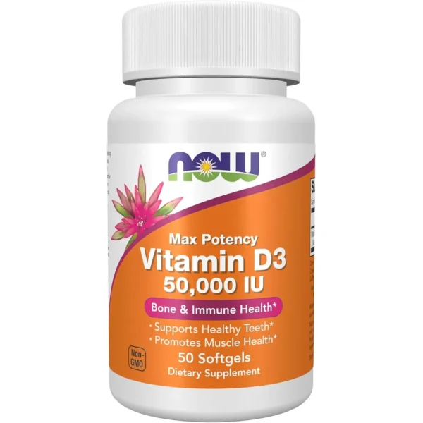 b09319wfsb_0.webp VITAMINA D3 NOW FOODS 50000 UI 50 CÁPSULAS BLANDAS