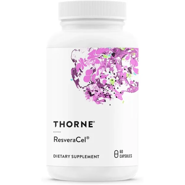 RESVERACEL THORNE NR + QUERCETINA + RESVERATROL + BETAÍNA 60 CÁPSULAS