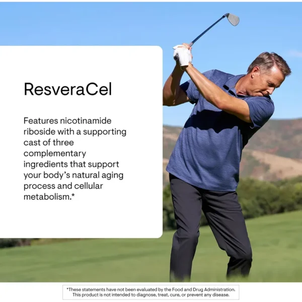 RESVERACEL THORNE NR + QUERCETINA + RESVERATROL + BETAÍNA 60 CÁPSULAS