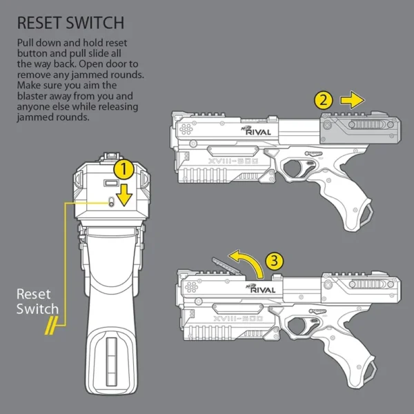 NERF LANZADOR RIVAL KRONOS XVIII-500 BLANCO