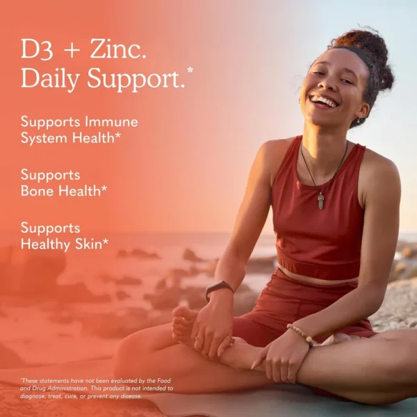VITAMINA D3 + ZINC + QUERCETINA GARDEN OF LIFE DR. FORMULATED 5000 UI 30 TABLETAS
