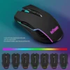 COMBO GAMER REDTHUNDER K10 TECLADO + MOUSE INALÁMBRICO 3200 DPI LED | NEGRO