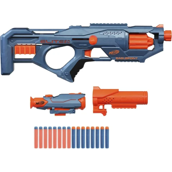 b09cbqm64n_3.webp NERF LANZADOR ELITE 2.0 EAGLEPOINT RD-8 CON 16 DARDOS | FRUSTRATION-FREE PACKAGING