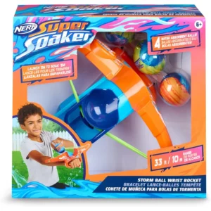 b09cwryxt7_1.webp NERF LANZADOR SUPER SOAKER WRIST ROCKET CON 4 BOLAS REUTILIZABLES