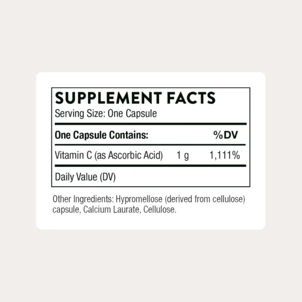 VITAMINA C THORNE 1000 MG 60 CÁPSULAS