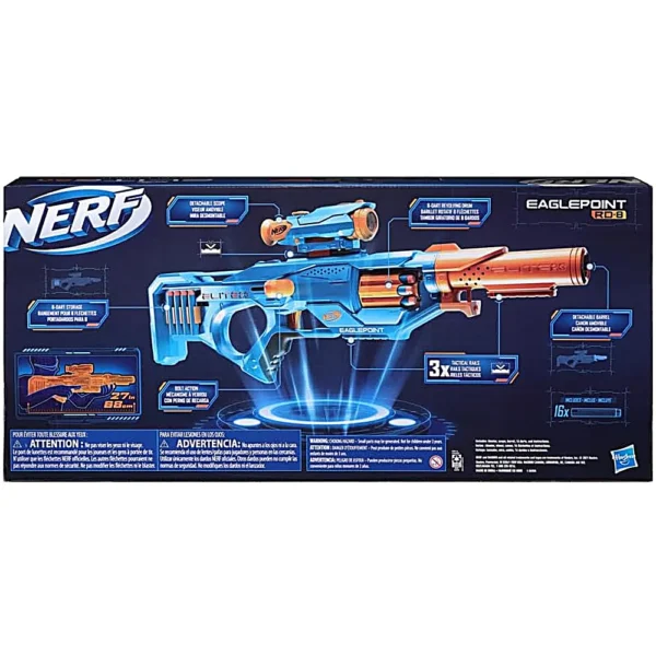 NERF LANZADOR ELITE 2.0 EAGLEPOINT RD-8 CON 16 DARDOS