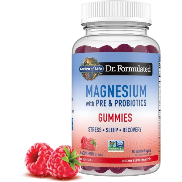 MAGNESIO GARDEN OF LIFE DR. FORMULATED 400 MG FRAMBUESA 60 GOMITAS