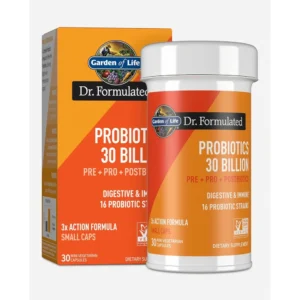 PROBIÓTICO GARDEN OF LIFE DR. FORMULATED ONCE DAILY 30 BILLONES 16 CEPAS 30 CÁPSULAS