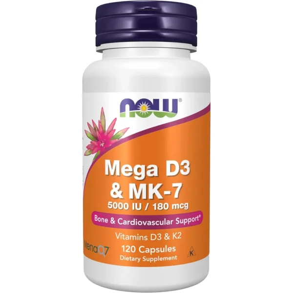 b09rg6lxj2_1.webp MEGA D3 + MK-7 NOW FOODS 5000 UI / 180 MCG 120 CÁPSULAS