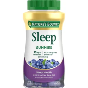 MELATONINA NATURE'S BOUNTY 10 MG ARÁNDANO 140 GOMITAS