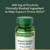RODIOLA MENTAL FATIGUE & STRESS RELIEF NATURE'S BOUNTY 400 MG 30 CÁPSULAS
