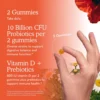 PROBIÓTICO GARDEN OF LIFE DR. FORMULATED 10 BILLONES 2 CEPAS + D3 800 UI NARANJA 60 GOMITAS