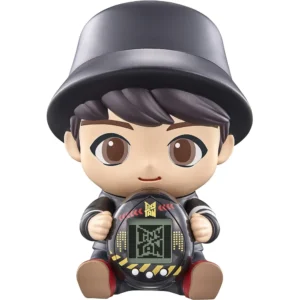 TAMAGOTCHI NANO BTS TINYTAN HUGMY JUNGKOOK FIGURA DE VINILO Y MASCOTA ELECTRÓNICA
