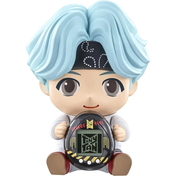 TAMAGOTCHI NANO BTS TINYTAN HUGMY SUGA FIGURA DE VINILO Y MASCOTA ELECTRÓNICA