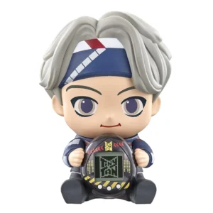 TAMAGOTCHI NANO BTS TINYTAN HUGMY V FIGURA DE VINILO Y MASCOTA ELECTRÓNICA