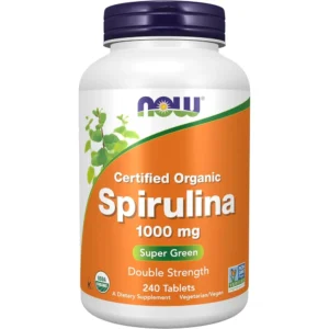 b0b195my9h_0.webp ESPIRULINA ORGÁNICA NOW FOODS 1000 MG 240 TABLETAS
