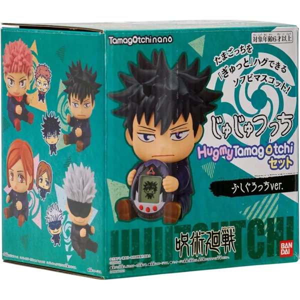 TAMAGOTCHI NANO JUJUTSU KAISEN FUSHIGURO FIGURA HUGMY Y MASCOTA ELECTRÓNICA