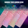 COMBO GAMER REDTHUNDER K10 TECLADO + MOUSE INALÁMBRICO 3200 DPI LED | ROSADO
