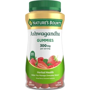ASHWAGANDHA KSM-66 NATURE'S BOUNTY 300 MG FRUTOS ROJOS 60 GOMITAS