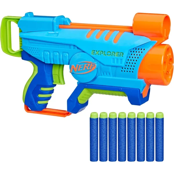 NERF LANZADOR ELITE JUNIOR EXPLORER CON 8 DARDOS