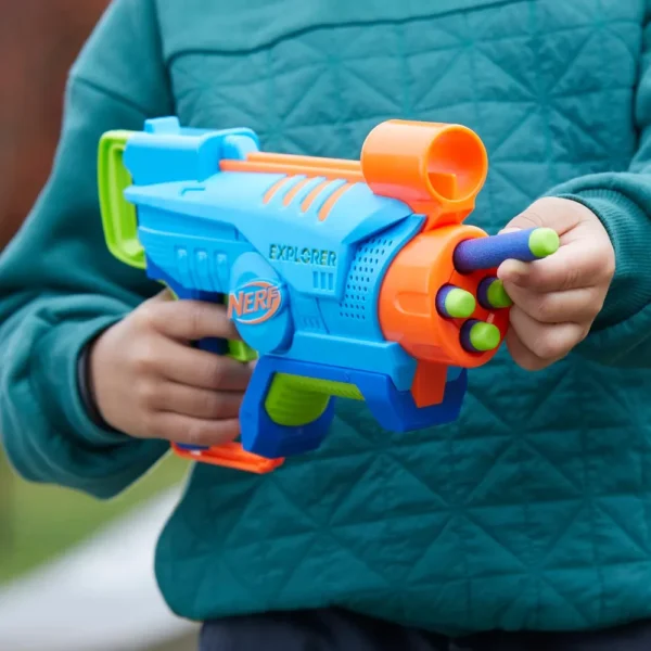 NERF LANZADOR ELITE JUNIOR EXPLORER CON 8 DARDOS
