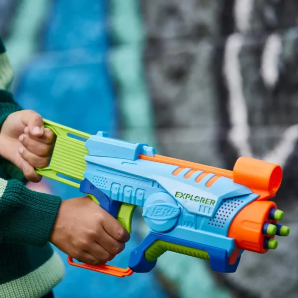 NERF LANZADOR ELITE JUNIOR EXPLORER CON 8 DARDOS
